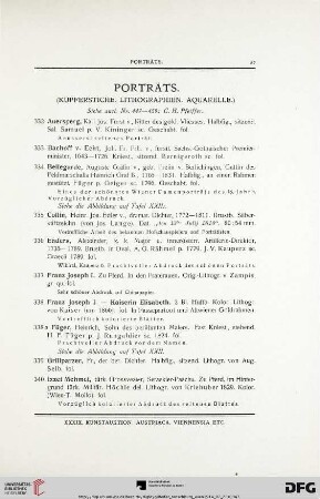 Porträts (Nr. 332-438)
