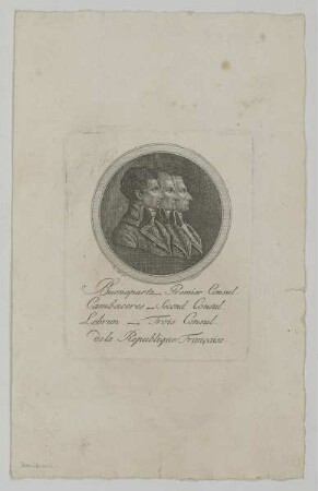 Gruppenbildnis von Buonaparte, Cambaceres und Lebrun