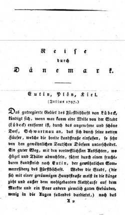 Reise durch Dänemark