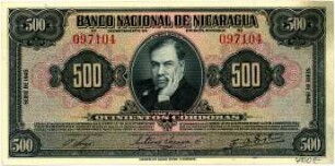 Geldschein, 500 Córdobas, 1945