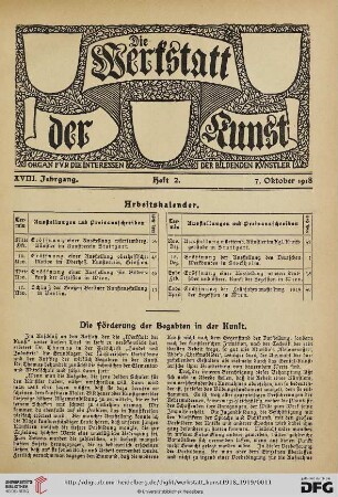 18: Die Förderung der Begabten in der Kunst