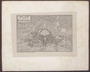 Plan von Carlsruhe