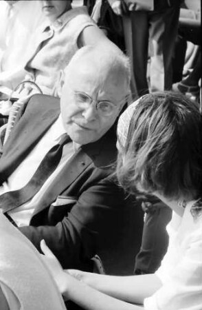 16. Tagung 1966 Mediziner; Porträts auf dem Schiff: André F. Cournand im Gespräch