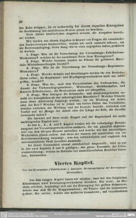 Viertes Kapitel. Von den Erzeugungs-(Fabrikations-)Auslagen. Rechnungslegung der Erzeugungs-Werkstätten