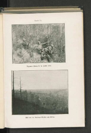 Argonnen-Patrouille im Herbst 1914.