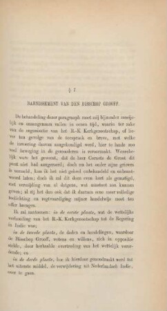 § 7. Bannissement van den Bisschop Grooff