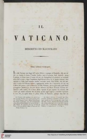 Dell'antico Vaticano