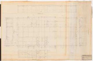Reichsluftfahrtministerium, Berlin: Teilgrundriss/-schnitte L4/Q4 (Sockelgeschoss) 1:50