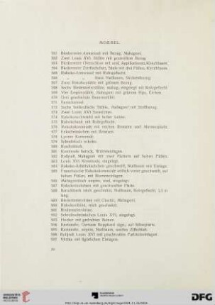 Moebel (Nr. 561-619)