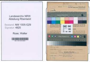 Entnazifizierung Walter Rose , geb. 26.08.1908 (Bahninspektor)