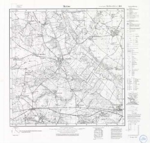 1841 Marlow, Meßtischblatt (4 cm - Karte)