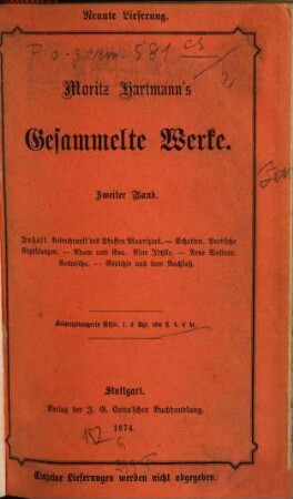 Moritz Hartmann's gesammelte Werke, 2