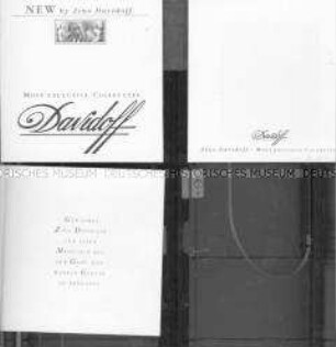 Werbebroschüre für "Davidoff"-Zigaretten