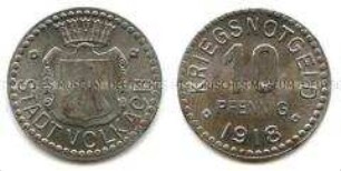 Kriegsnotgeld, Volkach, 10 Pfennige