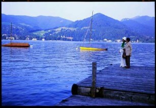 Bad Wiessee: Tegernsee von Bad Wiessee auf den Ort Tegernsee