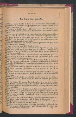La fuga inesperada.