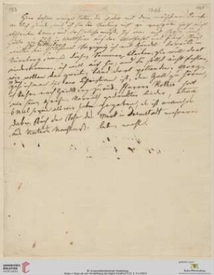 Brief von Clemens Brentano an Achim von Arnim