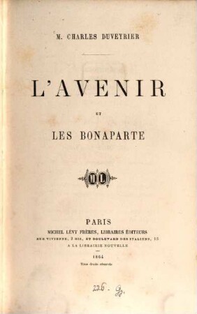 L'Avenir et les Bonaparte