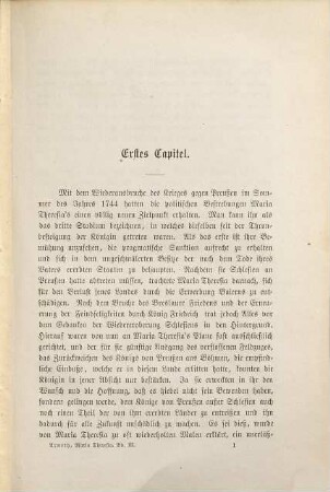 Geschichte Maria Theresia's. [3]: Maria Theresia's erste Regierungsjahre ; 3, 1745 - 1748