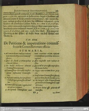 Cap. XXIII. De Petitione & impetratione commissionis & Commissariorum officio
