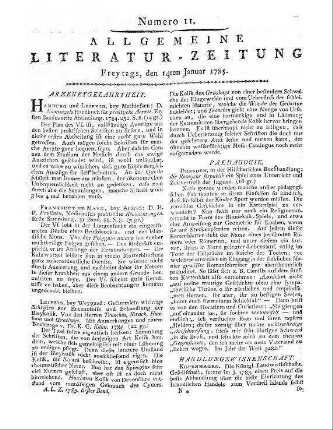 Paulitzky, H. F.: Medicinisch practische Beobachtungen. Slg. 1. Frankfurt am Main: Andreä [1784]