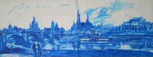 Blick über die Augustusbrücke Dresden
