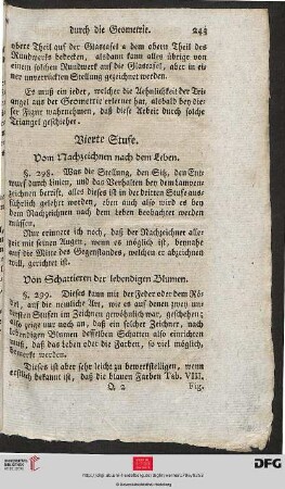 Vierte Stufe. Vom Nachzeichnen nach dem Leben