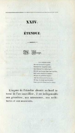 XXIV. Étendue