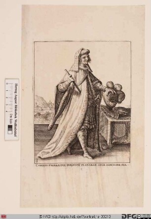 Bildnis Karl der Kühne (Charles le Téméraire), letzter Herzog von Burgund (reg. 1467-77)