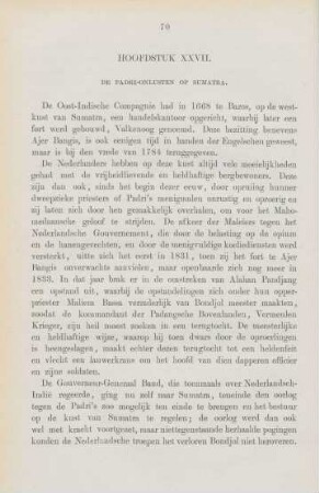 Hoofdstuk XXVII. De Padri-Onlusten op Sumatra