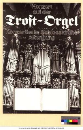 Originaltitel: Konzert auf der Trost-Orgel Konzerthalle Schlosskirche Altenburg