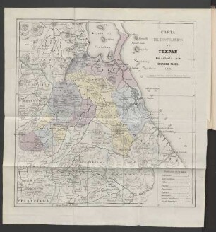 Carta del departamento de Tuxpan levantada por Eduardo Faces 1855