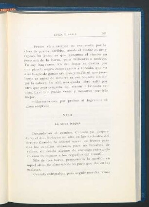 XVIII - La selva trágica
