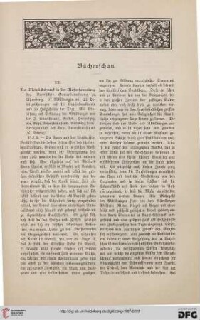 Bücherschau