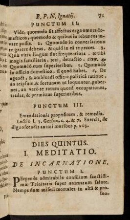 71-80, Dies Quintus ...