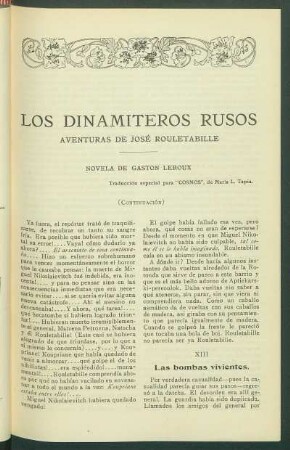 Los dinamiteros rusos [Continuación]