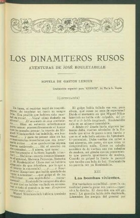 Los dinamiteros rusos [Continuación]