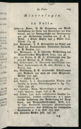 209-216, Mineralogia