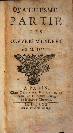 Oeuvres meslées de Mr. de Saint-Evremont, 4