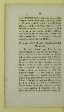 Trauriges Schicksal naher Angehoerigen des Alexandros