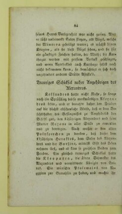 Trauriges Schicksal naher Angehoerigen des Alexandros