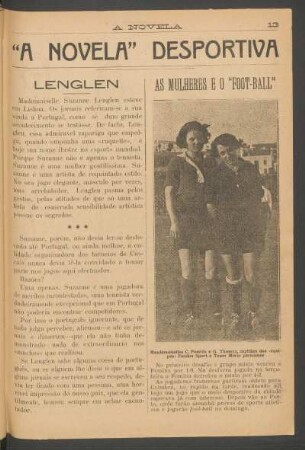 As mulheres e o "foot-ball"