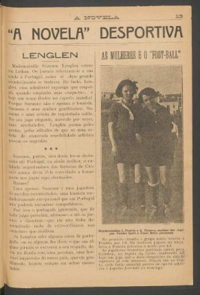 As mulheres e o "foot-ball"