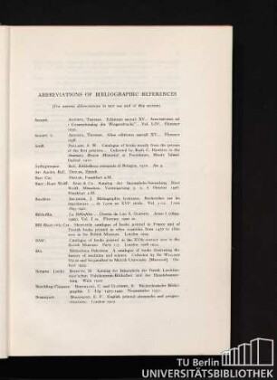 Abbreviations Of Bibliographic References