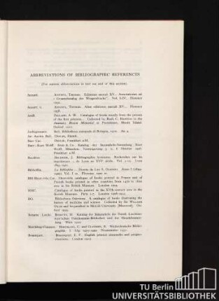 Abbreviations Of Bibliographic References