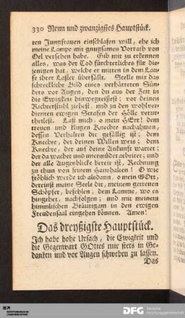Das dreyßigste Hauptstück.