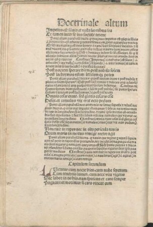 Capitulum secundum
