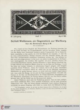 Heft 7 [April 1911]