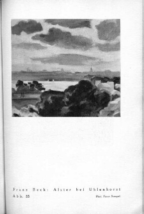Franz Beck: Alster bei Uhlenhorst. Abb. 55
