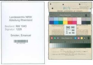 Entnazifizierung Emanuel Smolen , geb. 25.12.1894 (Lehrer)